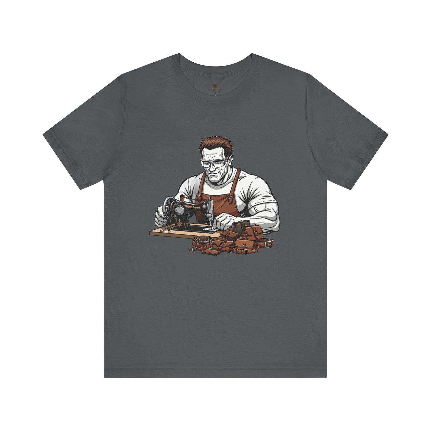 Crafty Masculine Tee - Unique Humor Shirt for Father's Day, Unisex Graphic Tee, Artisan Style Apparel - ArtOm_farm™ LEATHER