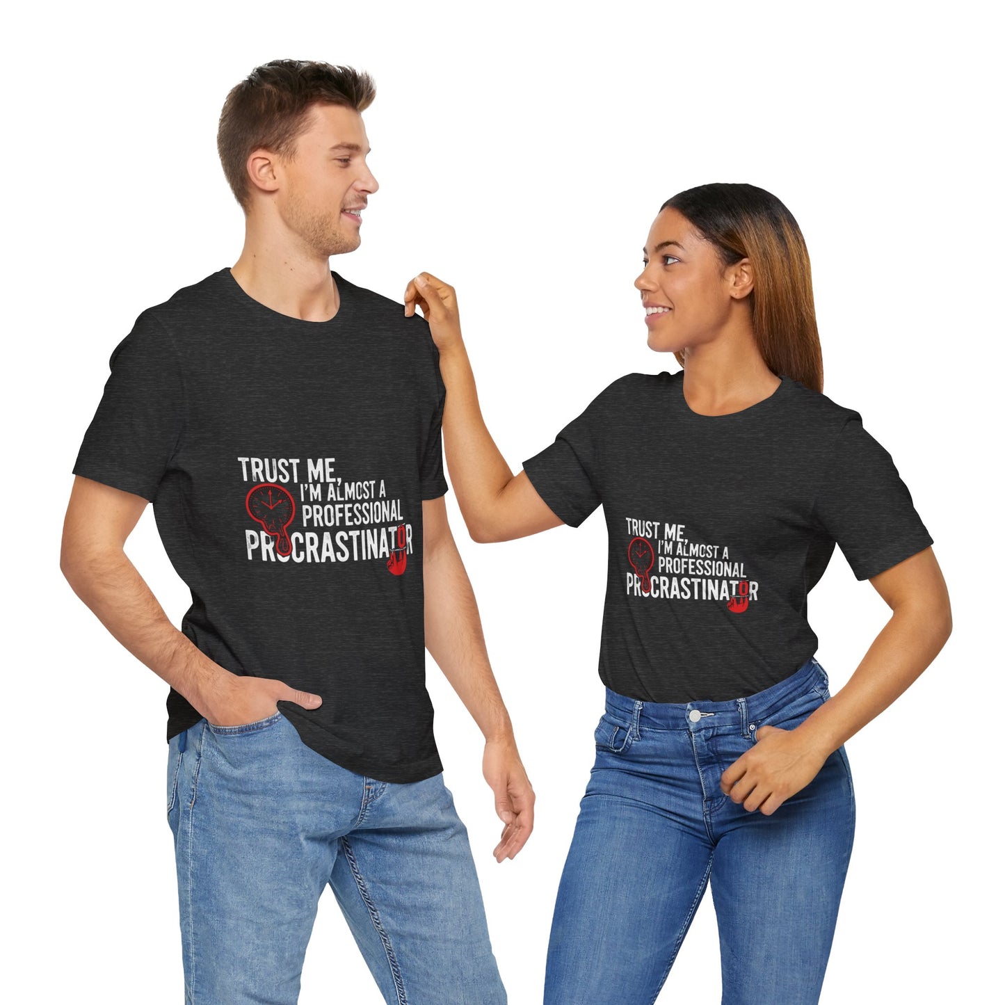 Funny Procrastinator T-Shirt | Humorous Gift for Students | Casual Unisex Graphic Tee - ArtOm_farm™ LEATHER
