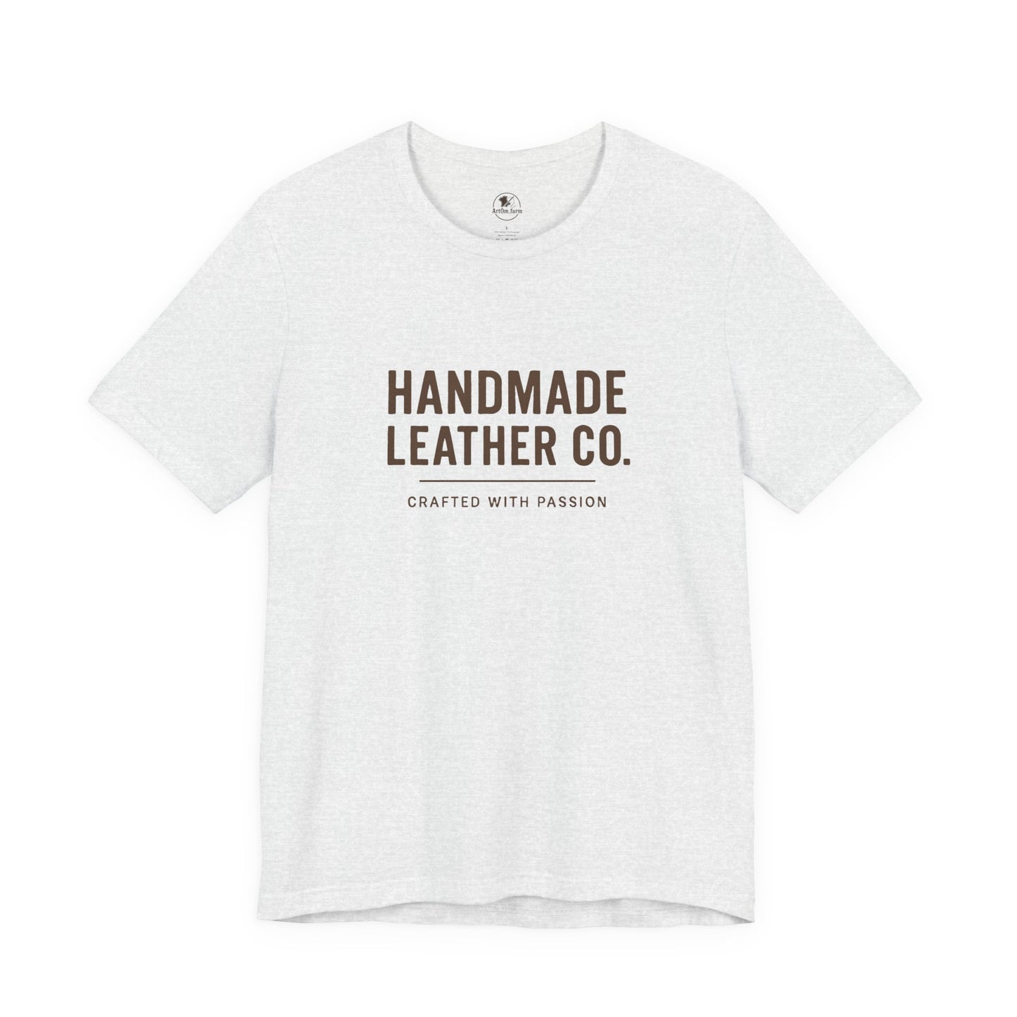 Handmade Leather Co. Tee - Stylish Unisex Casual Wear, Unique Artisan Apparel - ArtOm_farm™ LEATHER