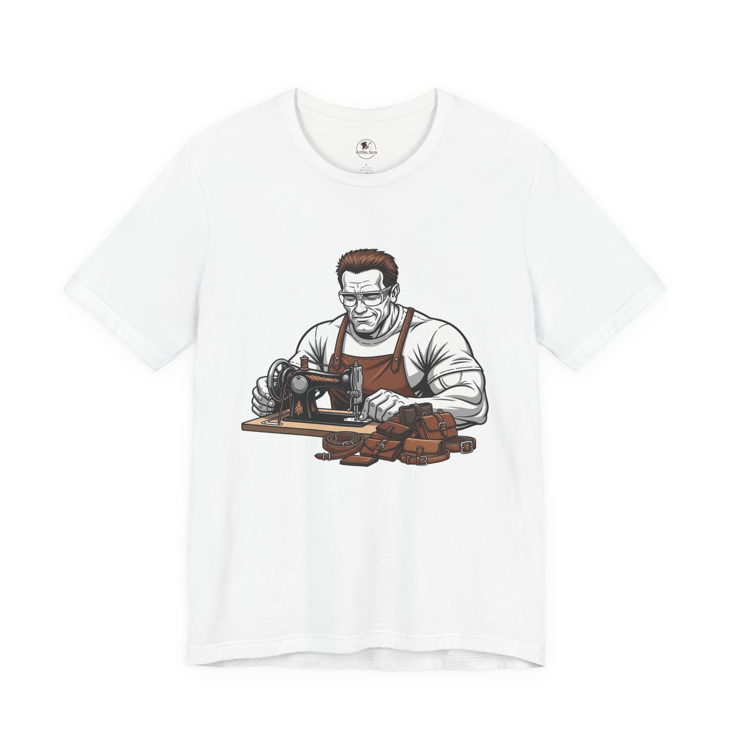 Crafty Masculine Tee - Unique Humor Shirt for Father's Day, Unisex Graphic Tee, Artisan Style Apparel - ArtOm_farm™ LEATHER
