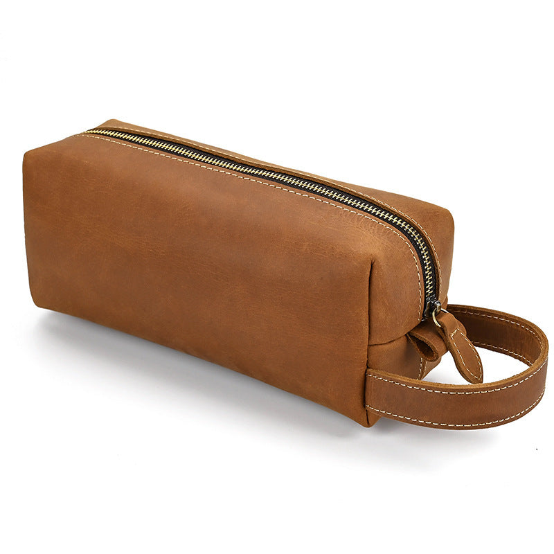 European And American Style Crazy Horse Leather Clutch for Men - ArtOm_farm™ LEATHER