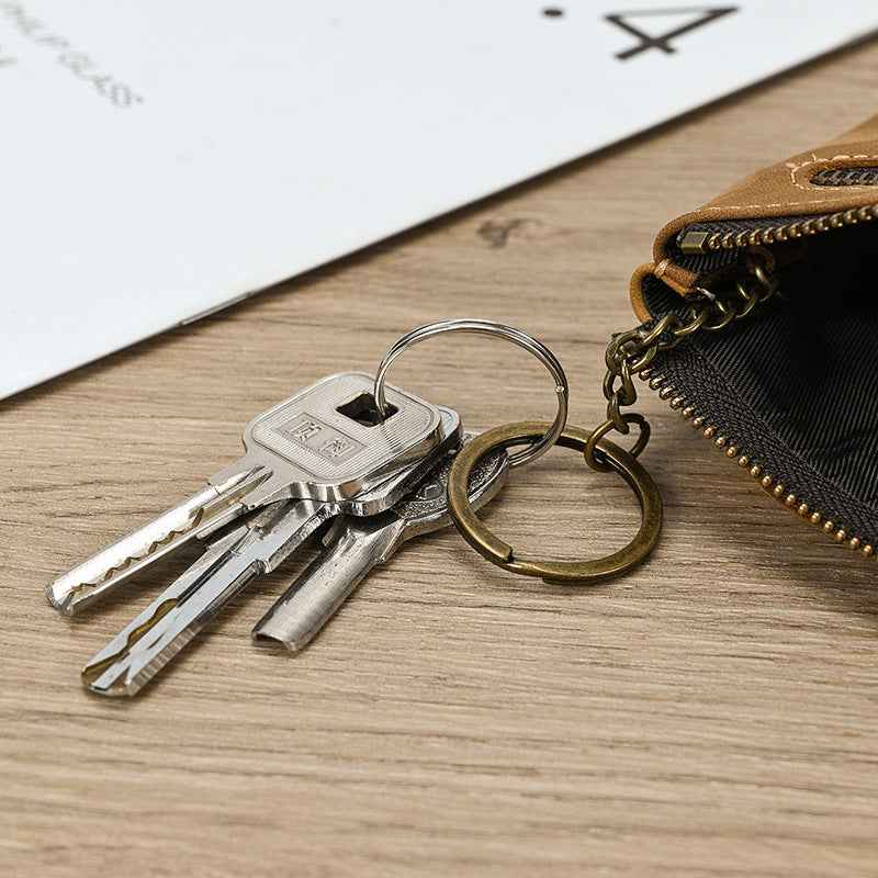 Crazy Horse Leather Coin Purse - Stylish and Durable Wallet for Everyday Use