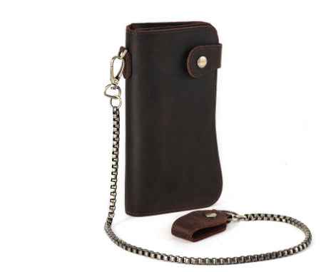 Men's RFID Wallet Retro Crazy Horse Leather Design