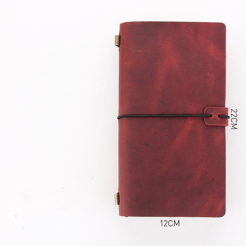 Crazy Horse Leather Notebook - High-Grade Business Diary - ArtOm_farm™ LEATHER