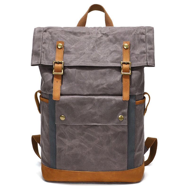 Horse Leather Waterproof Backpack - Multifunctional Outdoor Gear, Waterproof & Durable - ArtOm_farm™ LEATHER