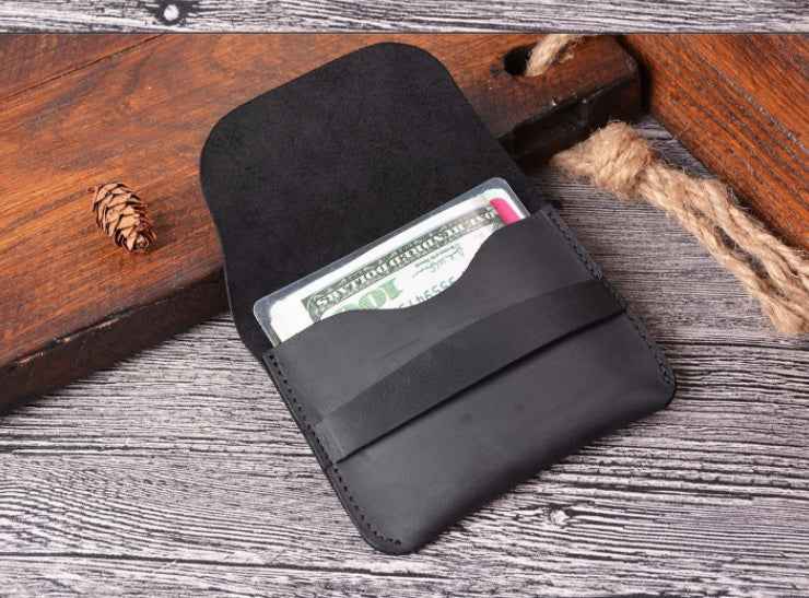 Crazy Horse Leather Wallet/Cardholder Retro - Premium Quality and Timeless Style