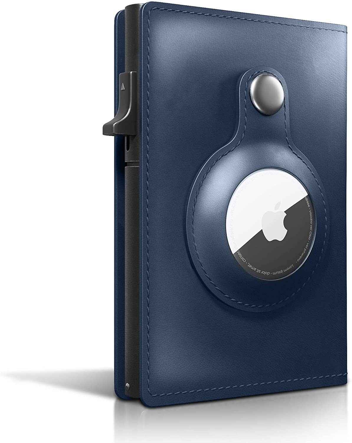 Leather Card Holder Case – Protective Aluminum Alloy Crazy Horse Design