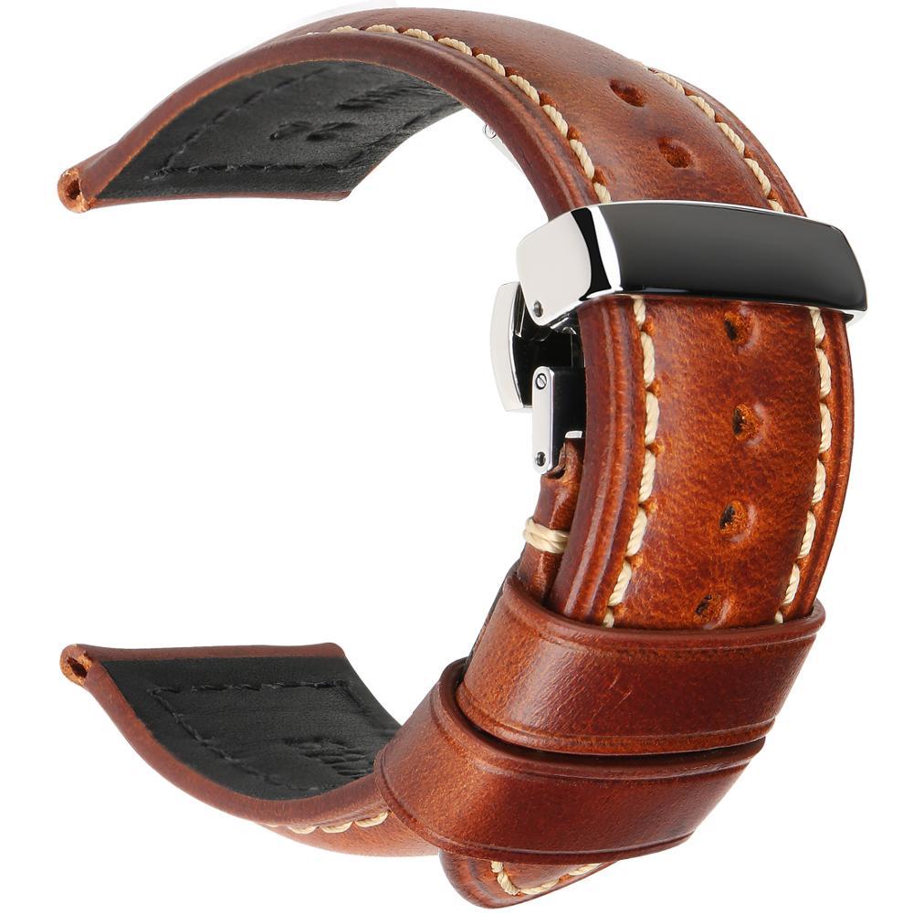 Men's Vintage Leather Strap - Oil Wax Leather Craft with Durable Design - ArtOm_farm™ LEATHER