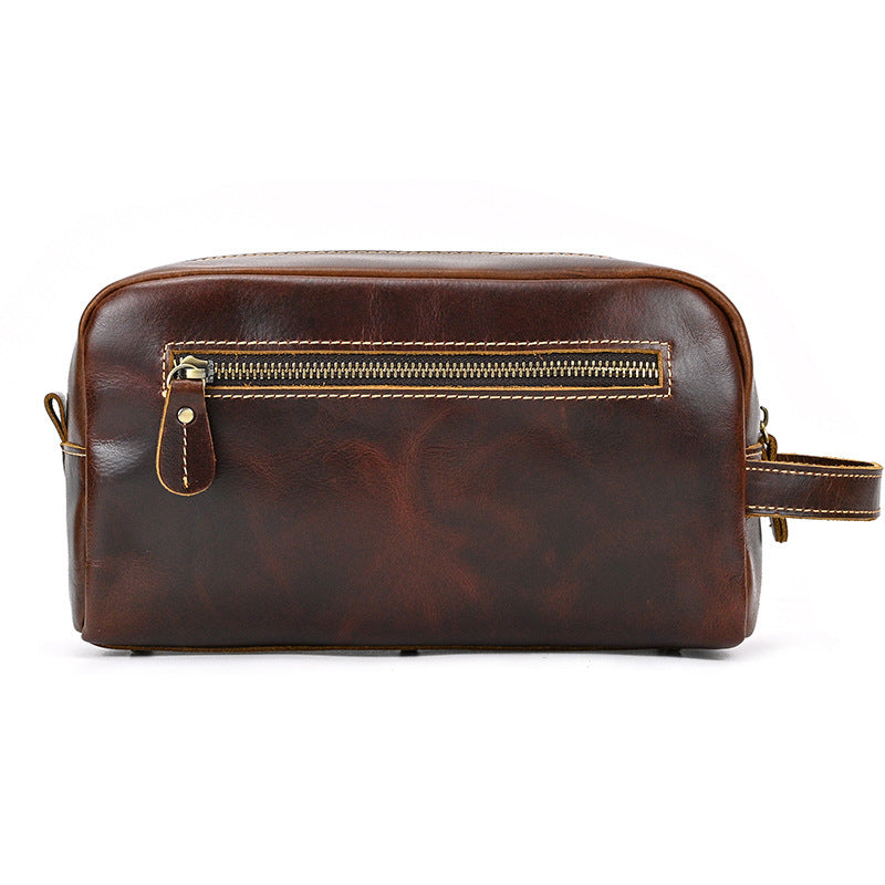 European And American Style Crazy Horse Leather Clutch for Men - ArtOm_farm™ LEATHER