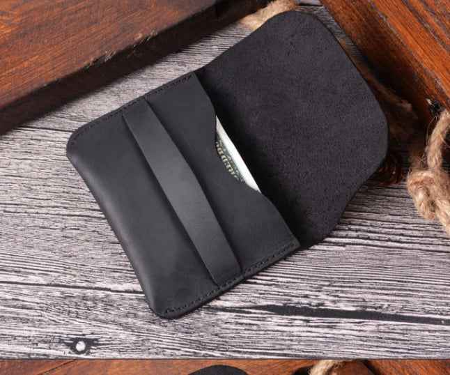 Crazy Horse Leather Wallet/Cardholder Retro - Premium Quality and Timeless Style