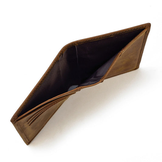 Leather Passport Wallet - Mad Horse Leather Design for Ultimate Travel Luxury - ArtOm_farm™ LEATHER