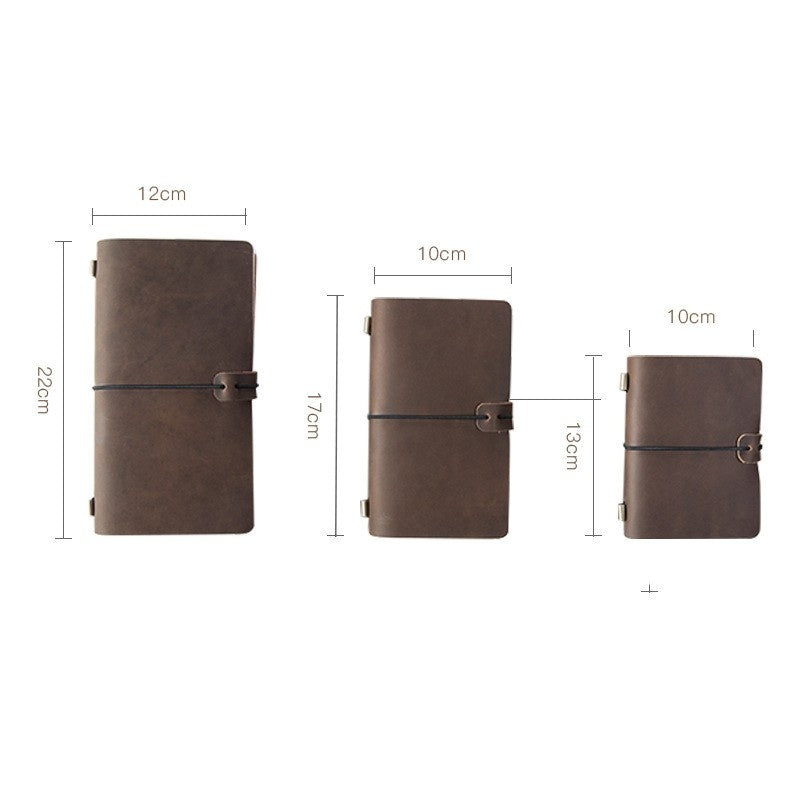 Crazy Horse Leather Notebook - High-Grade Business Diary - ArtOm_farm™ LEATHER
