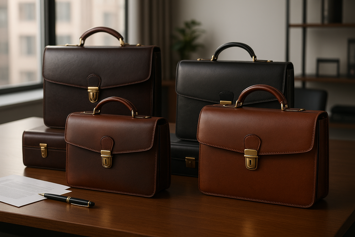 Briefcases Collection - Premium Leather Bags for Professionals - ArtOm_farm™ LEATHER