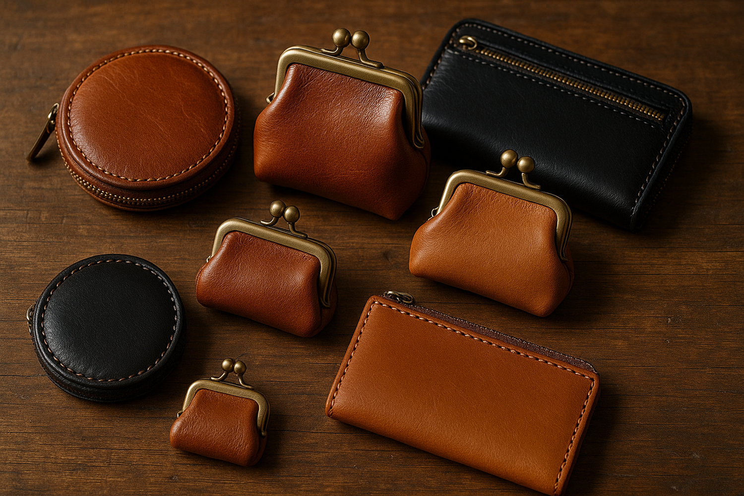 Coin Purse Collection - Stylish and Functional Accessories for Every Occasion - ArtOm_farm™ LEATHER