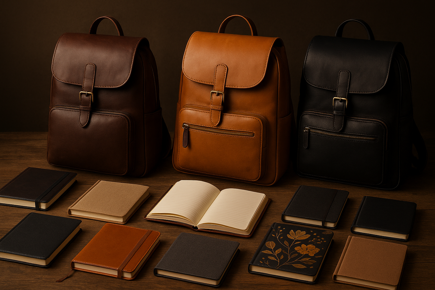 Notebooks for Sale - Discover Exclusive Notebooks and Perfect Leather Backpack Pairings - ArtOm_farm™ LEATHER