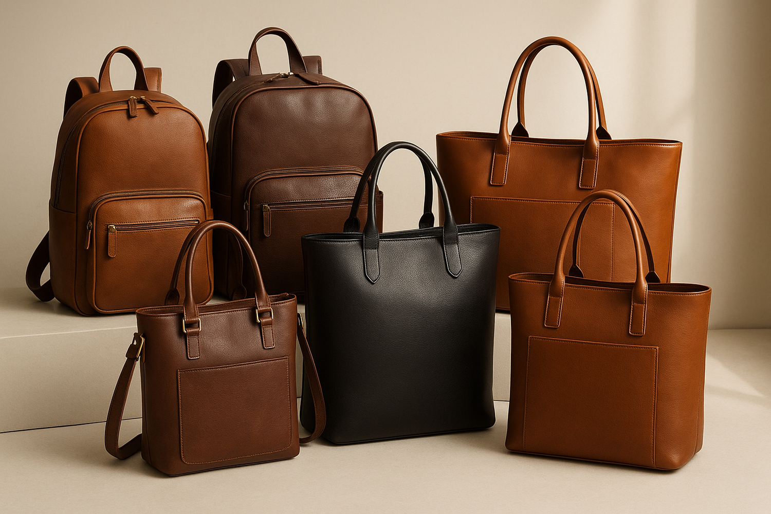 Tote Bags Collection - Stylish Leather Backpacks and Versatile Tote Bags for Every Occasion - ArtOm_farm™ LEATHER