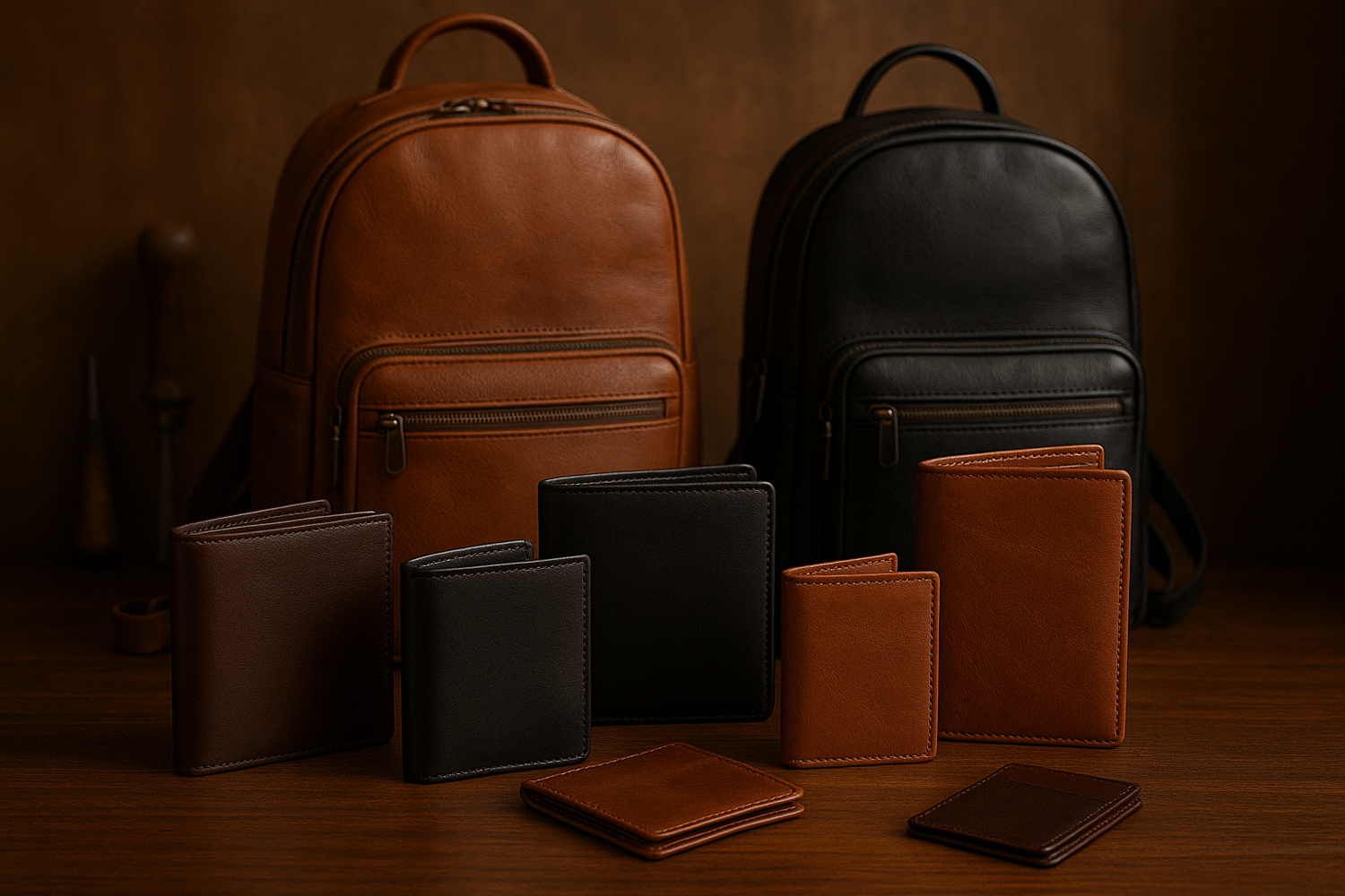 Wallets Collection - Premium Leather Wallets and Stylish Leather Backpacks for Every Occasion - ArtOm_farm™ LEATHER