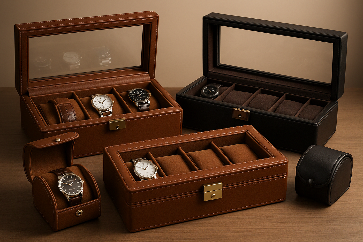 Watch Boxes Collection for Storing and Displaying Your Timepieces - ArtOm_farm™ LEATHER