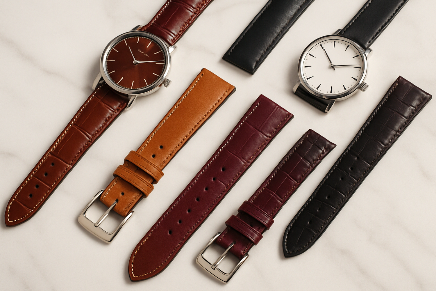 Watch Straps Collection: Stylish & Durable Options for Every Watch - ArtOm_farm™ LEATHER