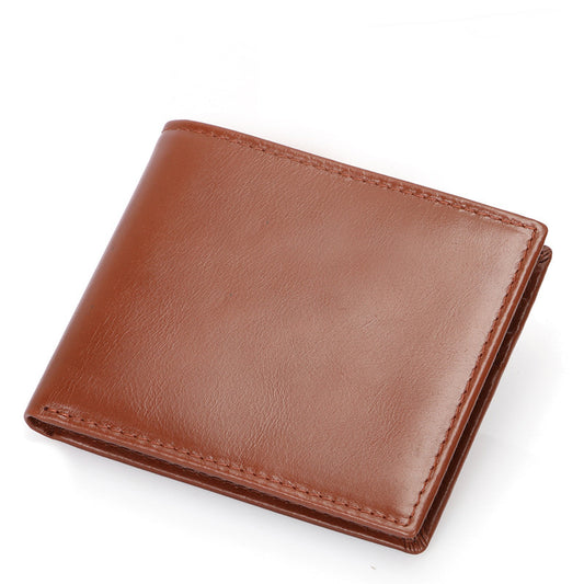 Men's Crazy Horse Leather Wallet - Durable and Stylish Accessory for Every Man - ArtOm_farm™ LEATHER 