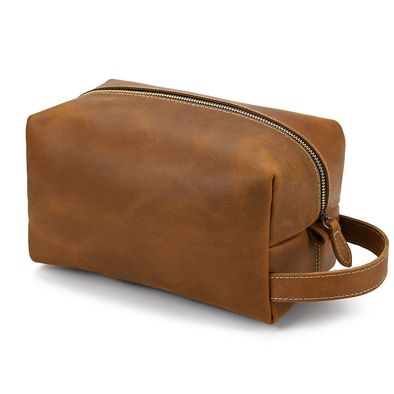 European And American Style Crazy Horse Leather Clutch for Men - ArtOm_farm™ LEATHER