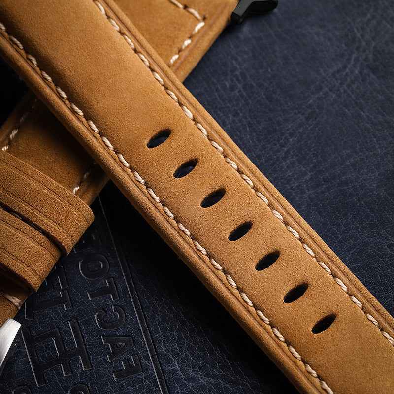 Genuine Leather Crazy Horse Apple Watch Strap - Premium Quality Genuine Leather Apple Watch Strap