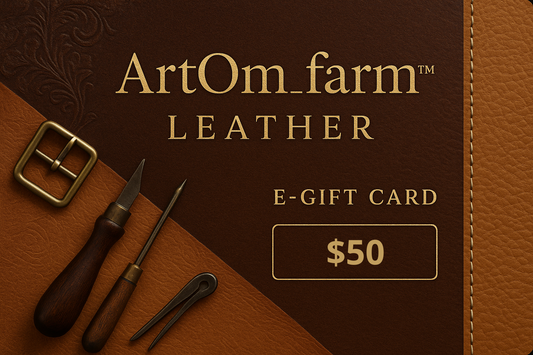 e-Gift Card Leather by ArtOm_farm™ - Perfect Gift for Any Occasion - ArtOm_farm™ LEATHER 