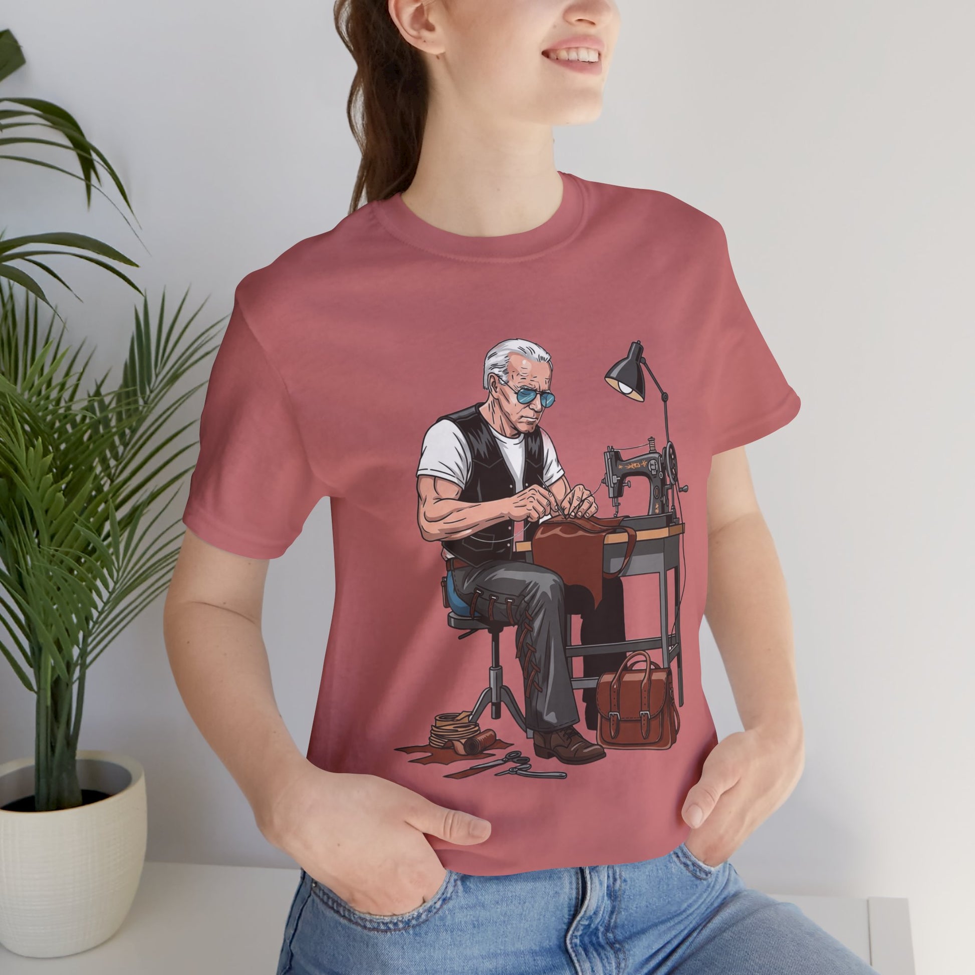 Craftsman Tee for Makers - Perfect Father's Day Gift for Sewing Enthusiasts and Artisan Apparel - ArtOm_farm™ LEATHER 