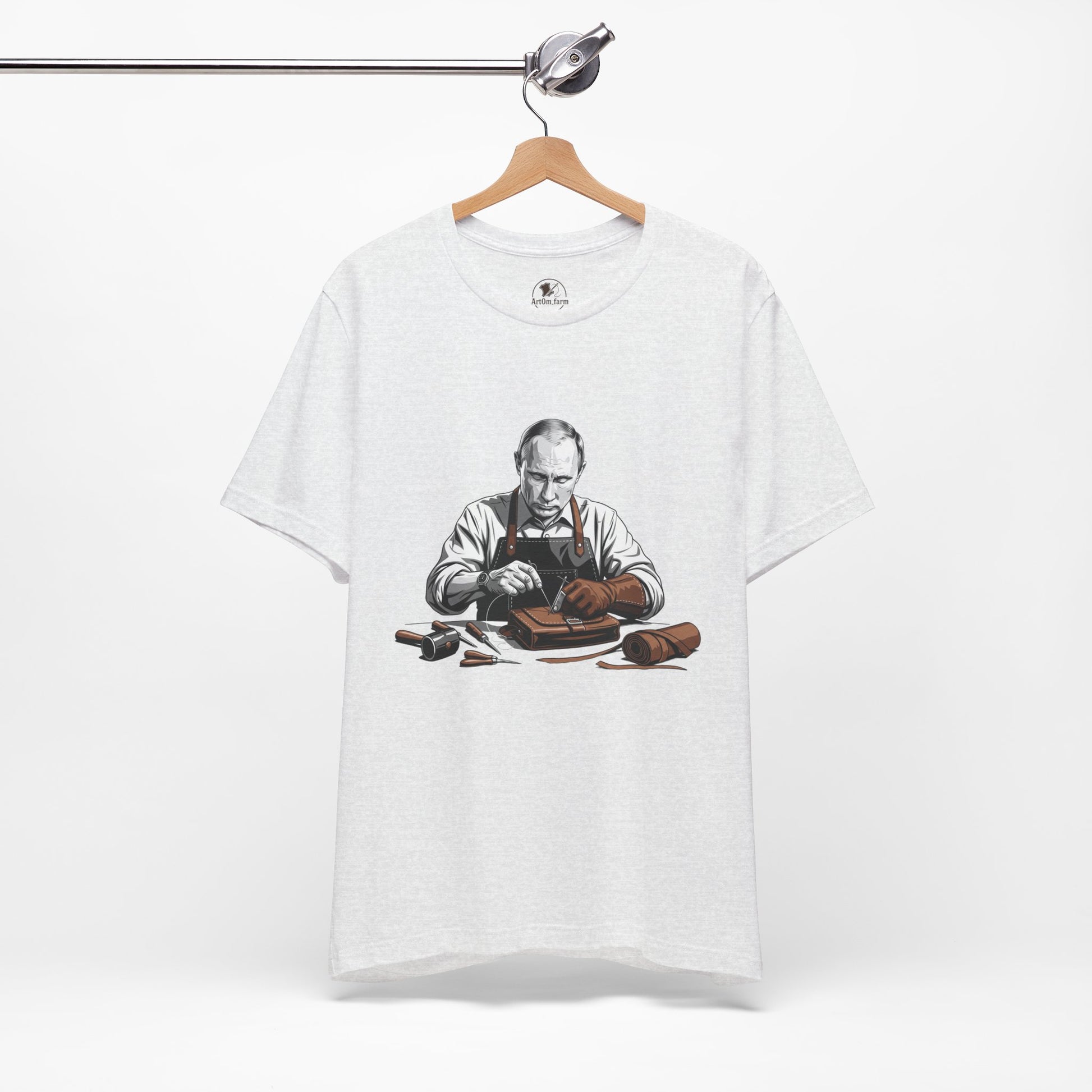Craftsman Graphic Tee for Artisans, Perfect Birthday Gifts and Everyday Wear - ArtOm_farm™ LEATHER