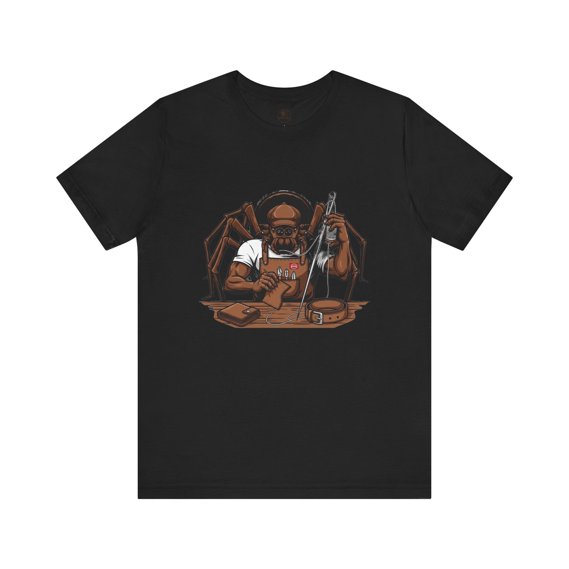 Spider-Man Graphic Tee for Unisex, Fun Short Sleeve Jersey Top, Perfect Gift for Comic Lovers, Casual Wear, Halloween Costume Essential - ArtOm_farm™ LEATHER