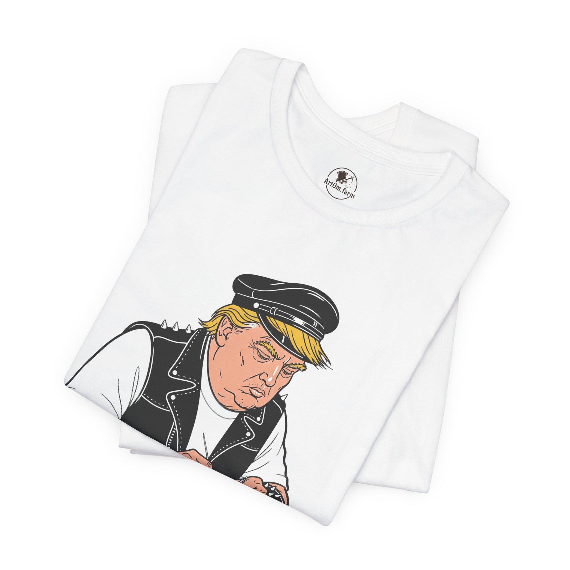 Funny Graphic Tee - Unisex Humorous Shirt for Casual Wear and Unique Gift for Him - ArtOm_farm™ LEATHER