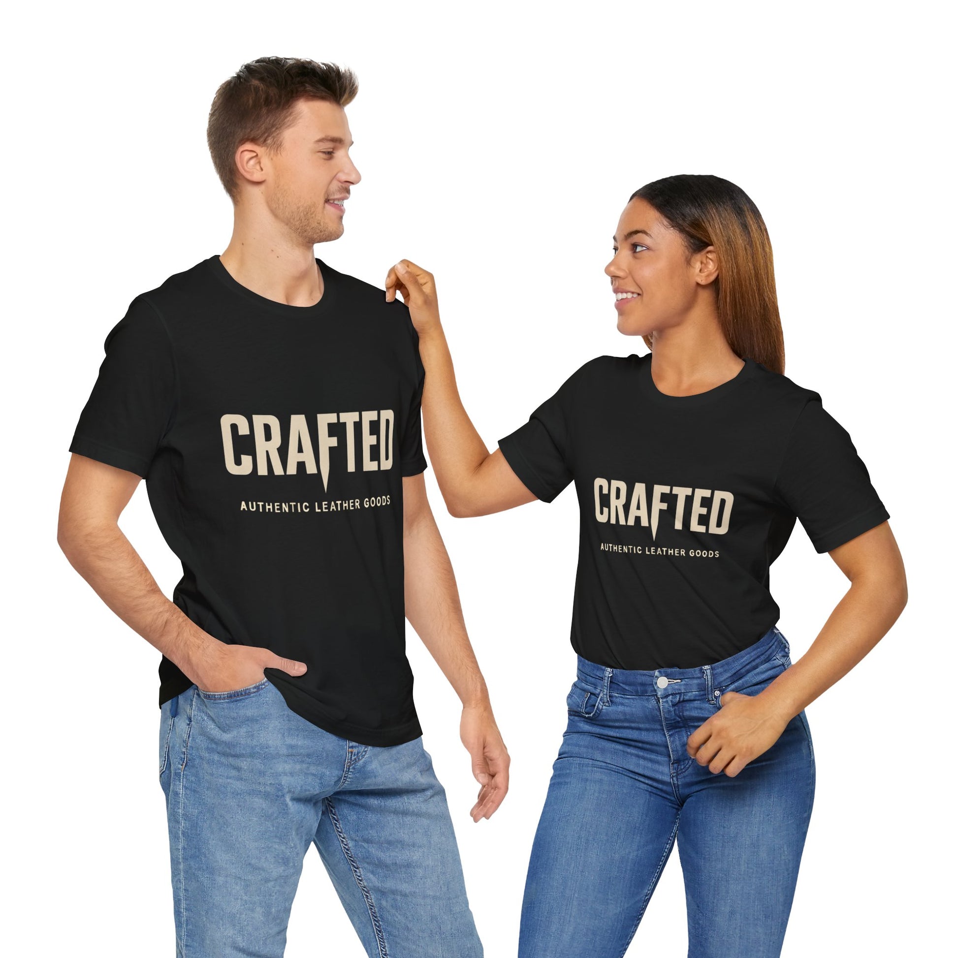 Crafted Leather Goods Tee - Unisex Casual Shirt, Vintage Style Cozy Everyday Wear, Perfect Gift for Him - ArtOm_farm™ LEATHER