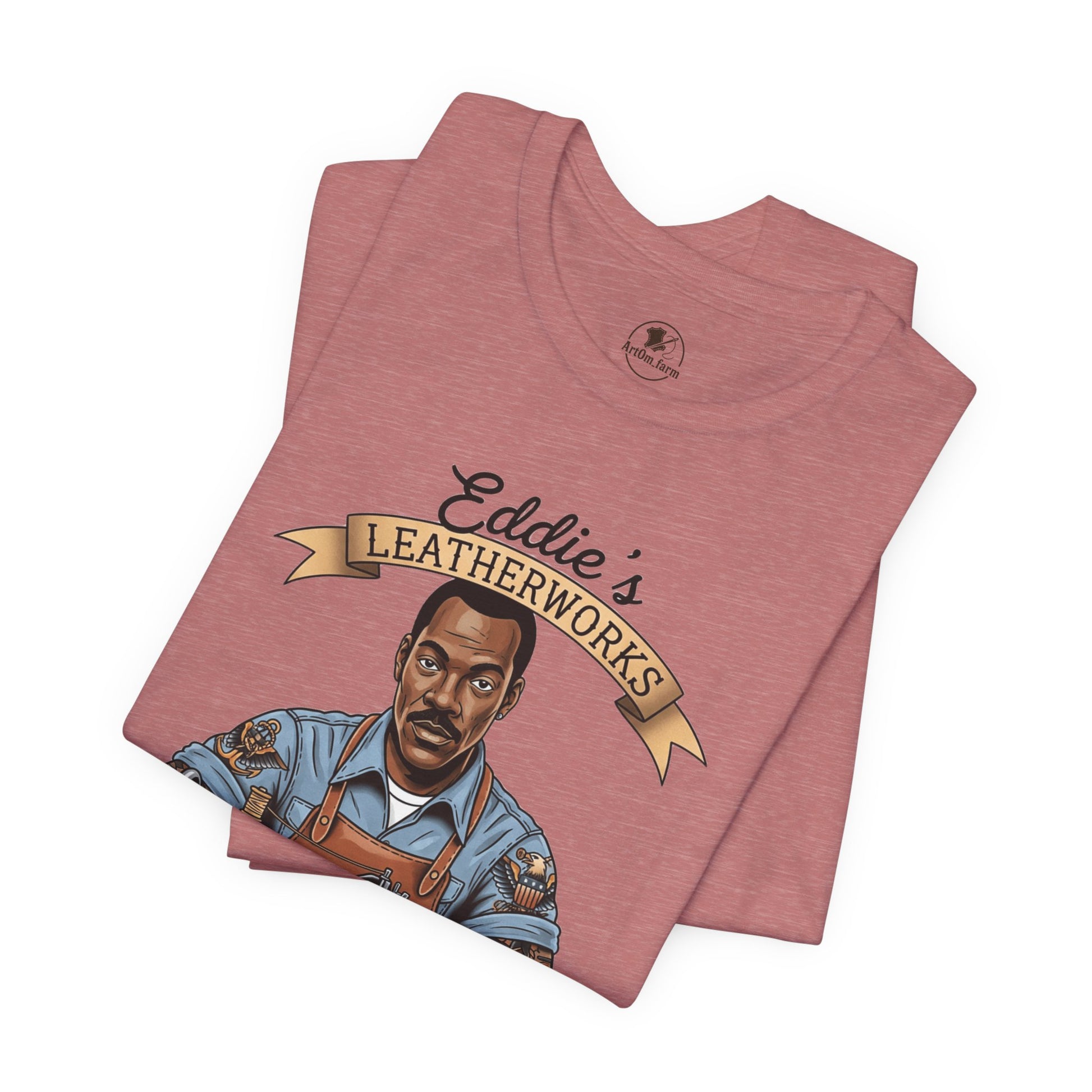 Handcrafted Leatherwork Tee for Craftsmen and DIY Enthusiasts, Perfect Artisan Shirt Gift for Dad on Father's Day - ArtOm_farm™ LEATHER 