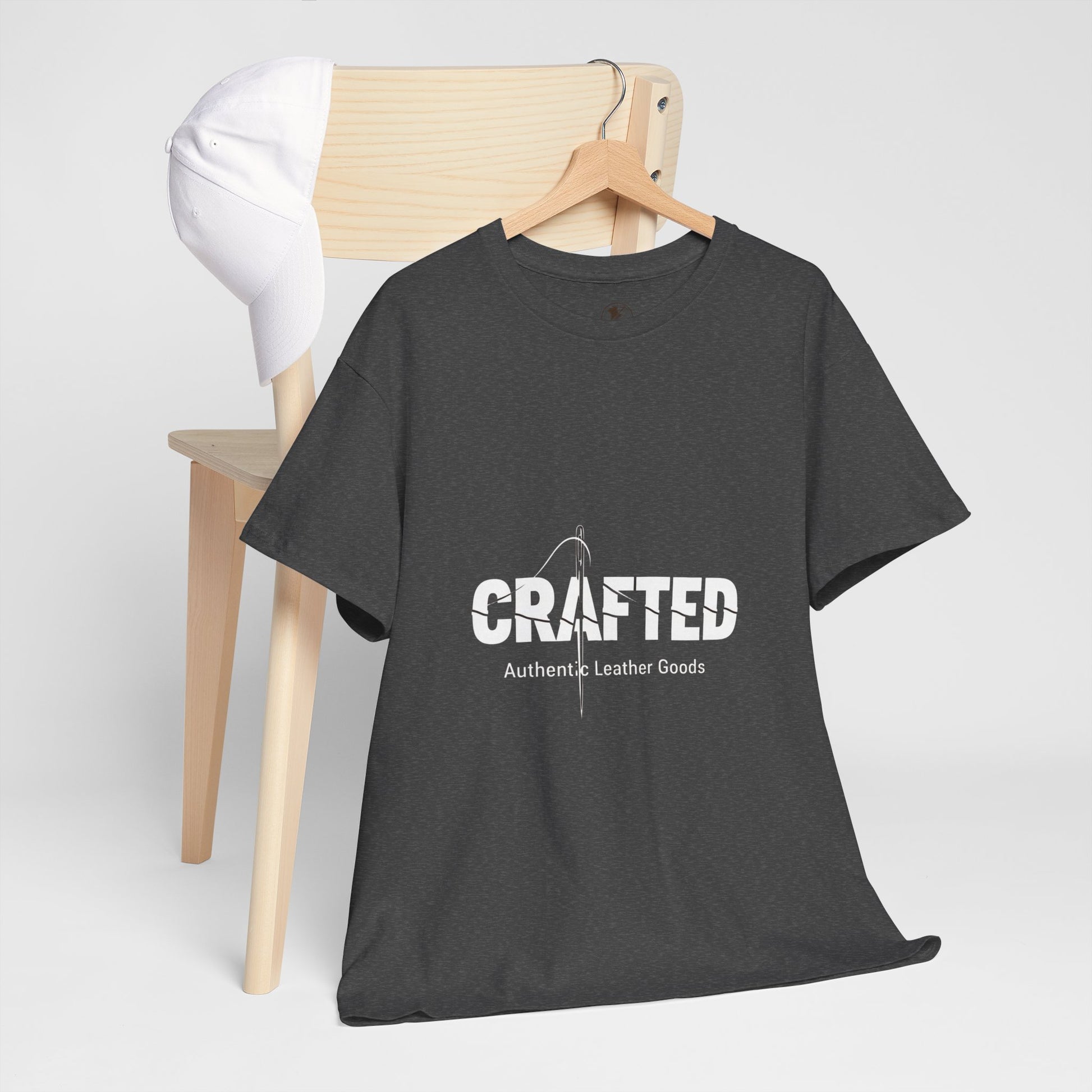 Crafted Leather Goods Tee - Artisan Unisex T-Shirt for Casual Everyday Wear, Unique Gift for Him, Perfect for Craft Lovers - ArtOm_farm™ LEATHER