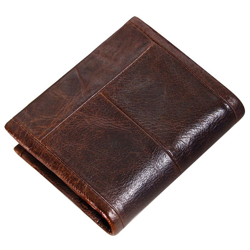 Vintage Leather Wallet for Men - Classic Style and Functionality - ArtOm_farm™ LEATHER 