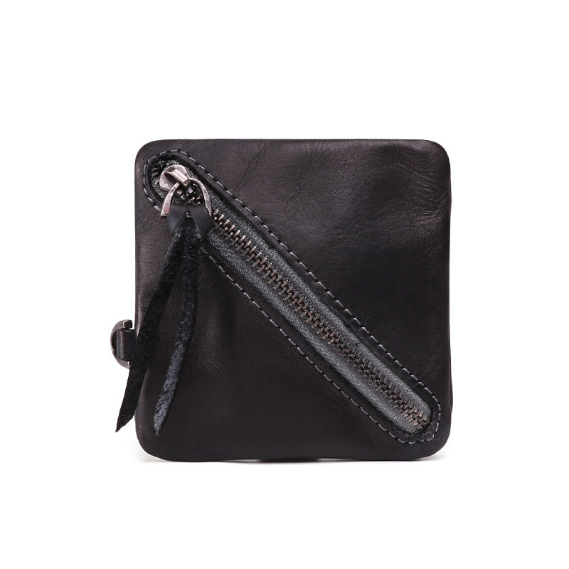 Vintage Leather Wallet - Handmade Artisan Craftsmanship - ArtOm_farm™ LEATHER 