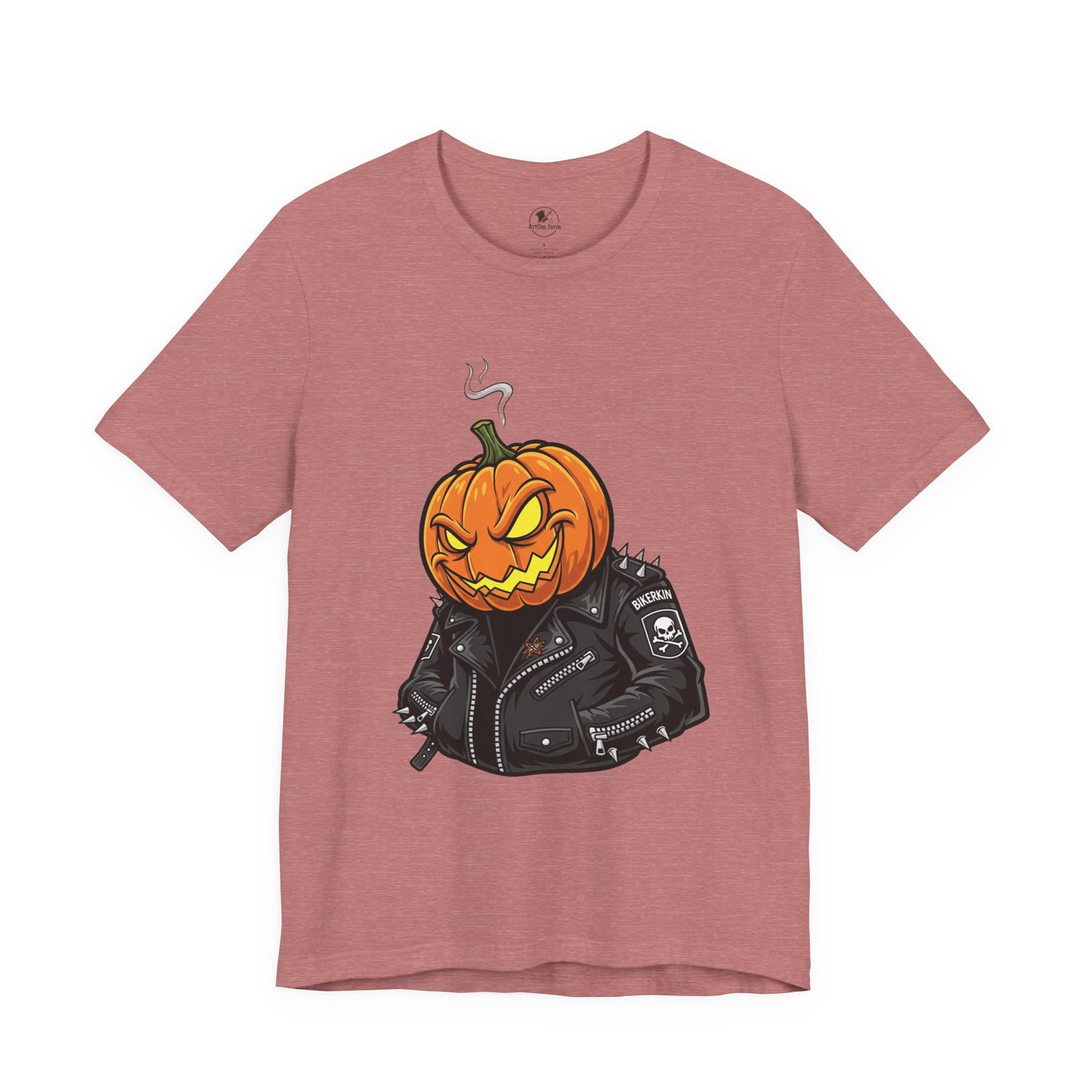 Pumpkin Punk T-Shirt - Edgy Halloween Graphic Tee for Unisex Style at Autumn Parties