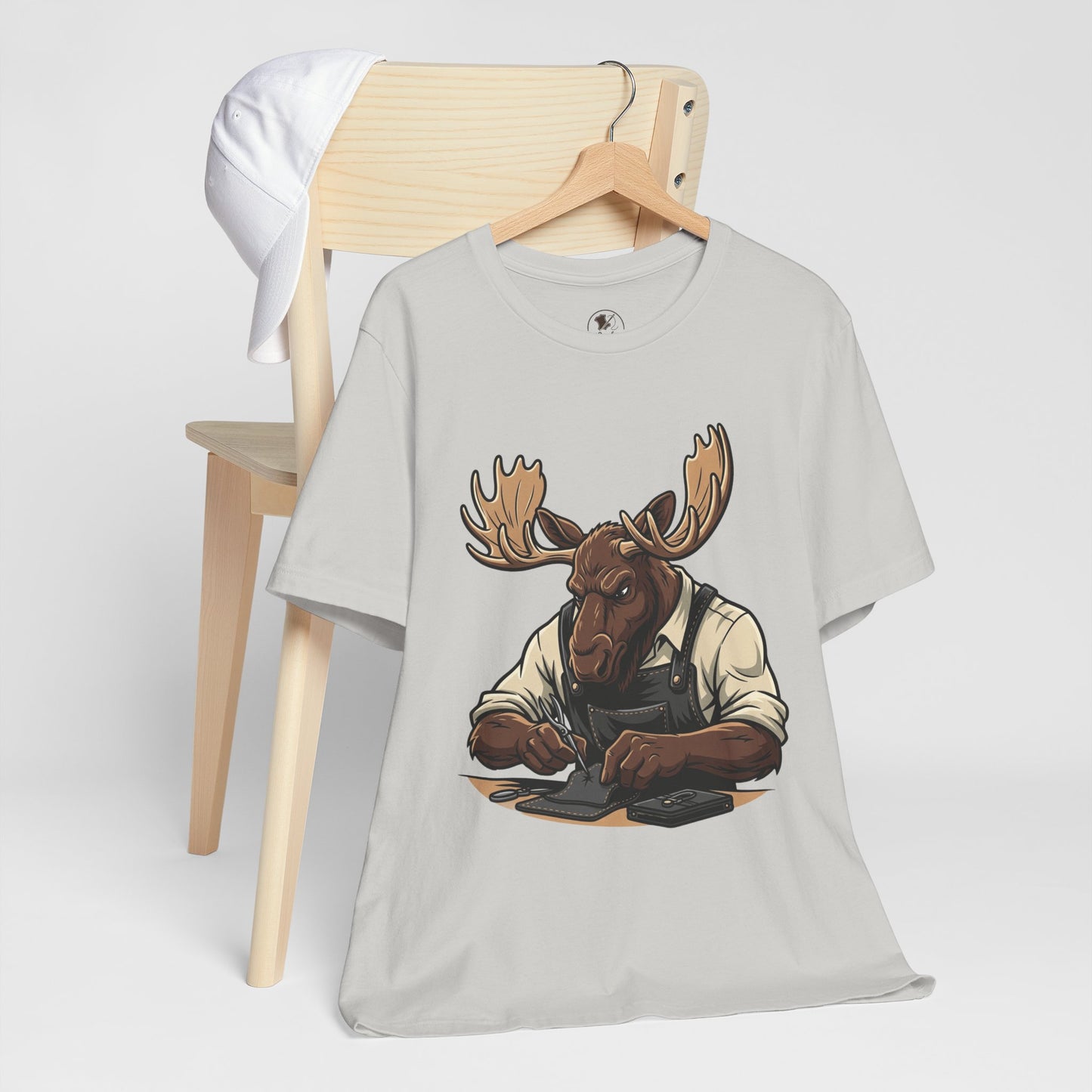 Moose Graphic Tee - Funny Animal Shirt for Nature Lovers, Unique Casual Outfit in Woodland Style