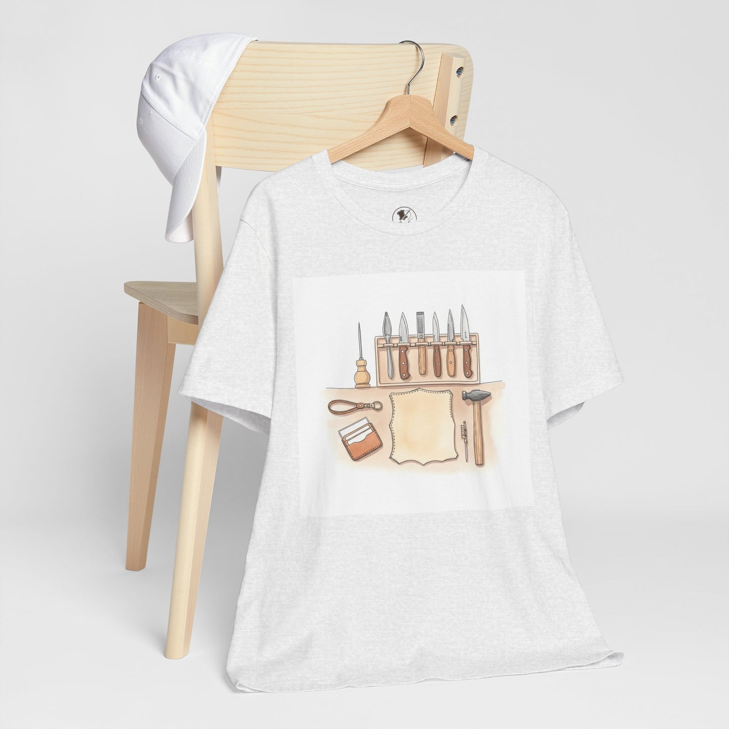 Craftsman Tools Shirt - Short Sleeve Tee for DIY Enthusiasts, Artisan Gift, Workshop Apparel, Perfect Father's Day Gift - ArtOm_farm™ LEATHER