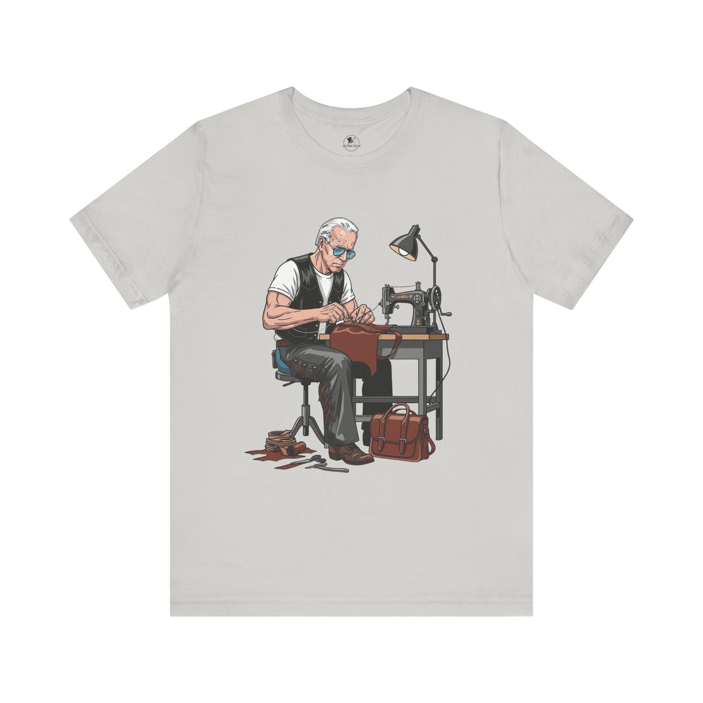 Craftsman Tee for Makers - Perfect Father's Day Gift for Sewing Enthusiasts and Artisan Apparel - ArtOm_farm™ LEATHER