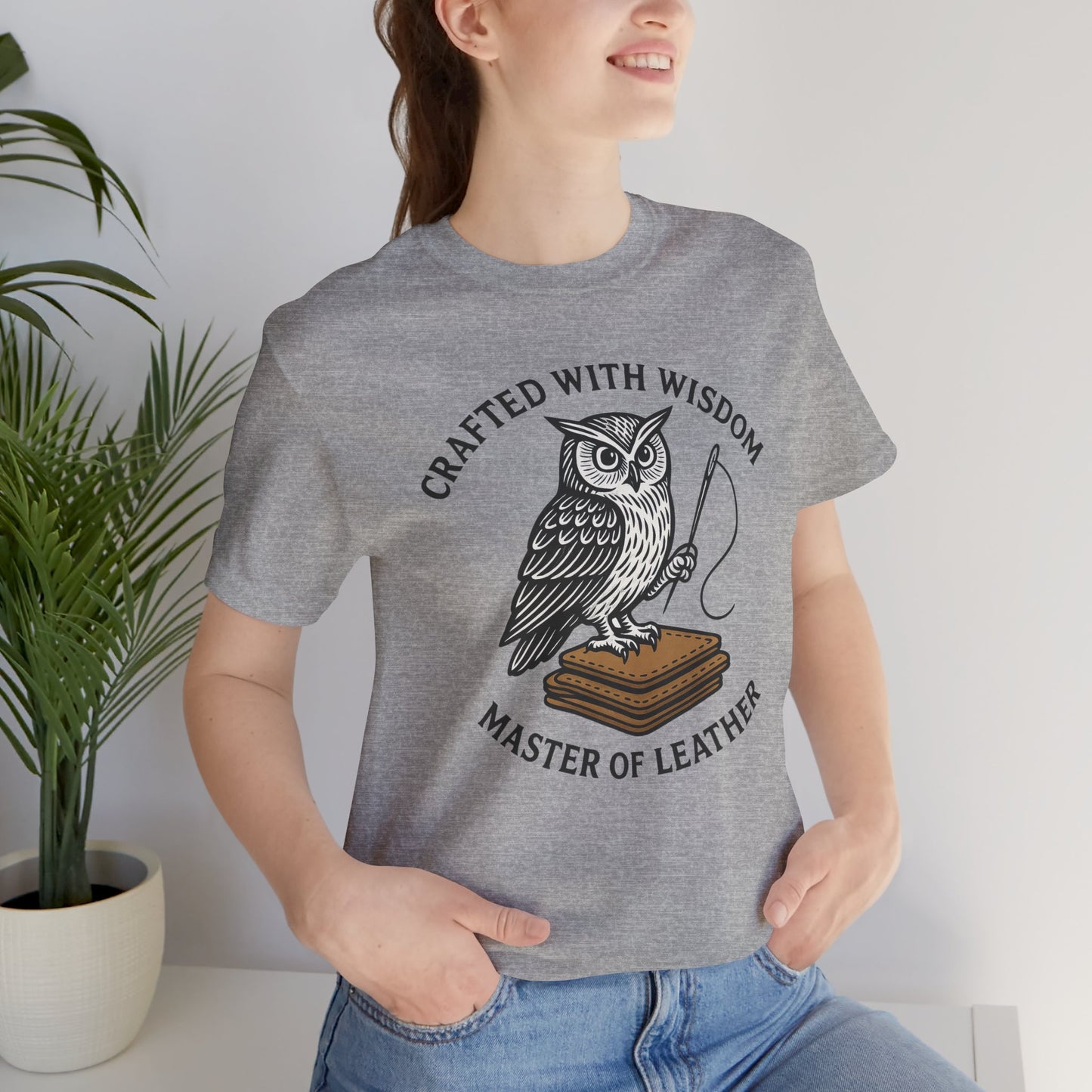 Wise Owl Unisex Tee - Unique Animal Design, Eco-Friendly Apparel for Crafters and Style Enthusiasts