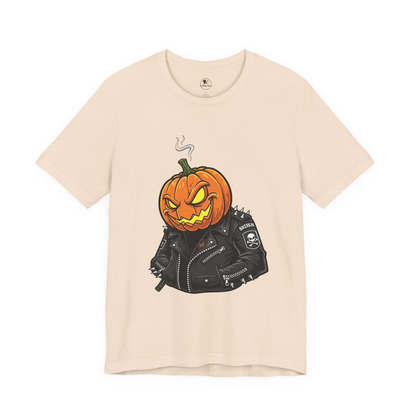 Pumpkin Punk T-Shirt - Edgy Halloween Graphic Tee for Unisex Style at Autumn Parties