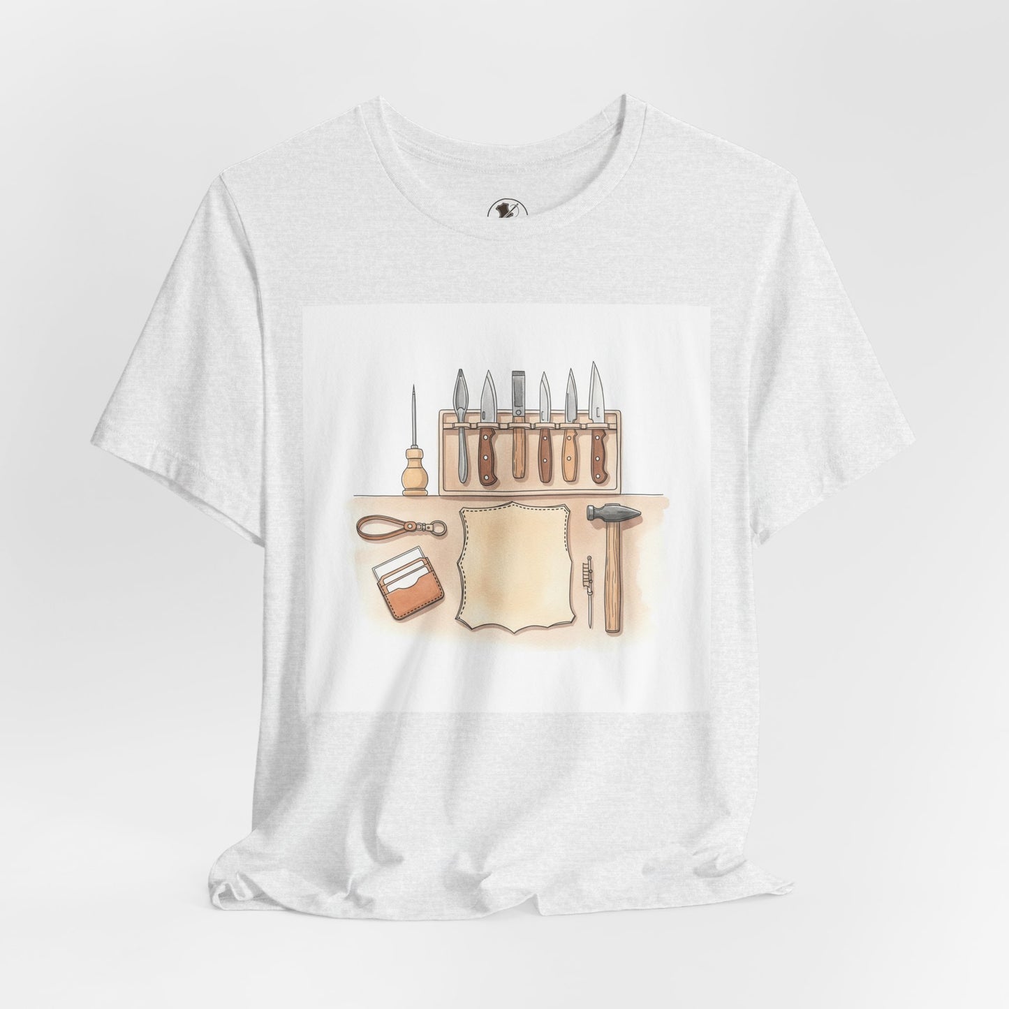 Craftsman Tools Shirt - Short Sleeve Tee for DIY Enthusiasts, Artisan Gift, Workshop Apparel, Perfect Father's Day Gift - ArtOm_farm™ LEATHER