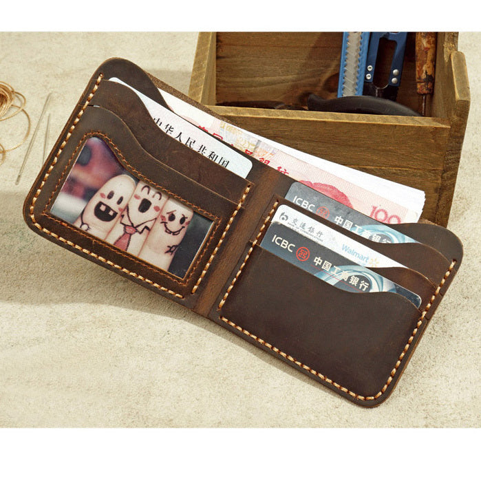 Handmade Leather Wallet for Men - Premium Quality Craftsmanship - ArtOm_farm™ LEATHER 