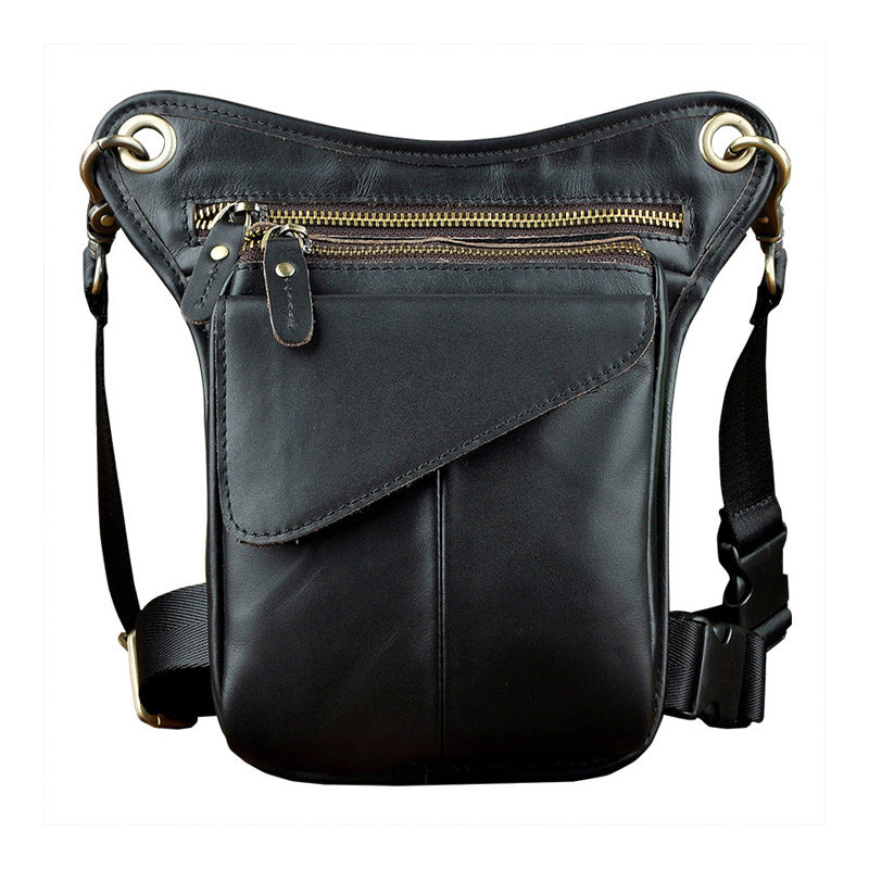 Crazy Horse Skin Men's Fanny Pack for Style and Functionality - ArtOm_farm™ LEATHER