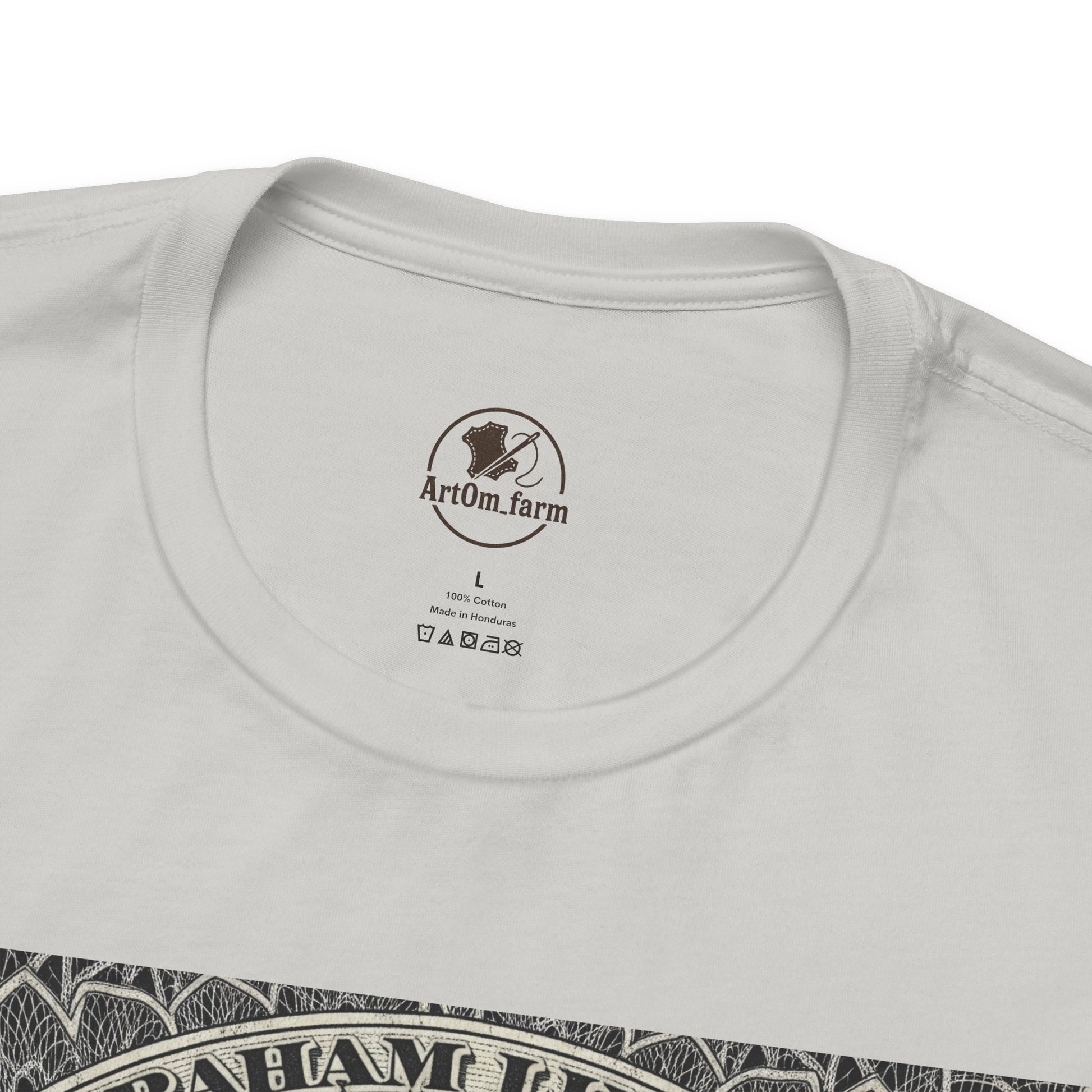 Abraham Lincoln T-Shirt - Vintage Graphic Unisex Tee for History Lovers, Educational Casual Wear, Patriotic Gift - ArtOm_farm™ LEATHER 