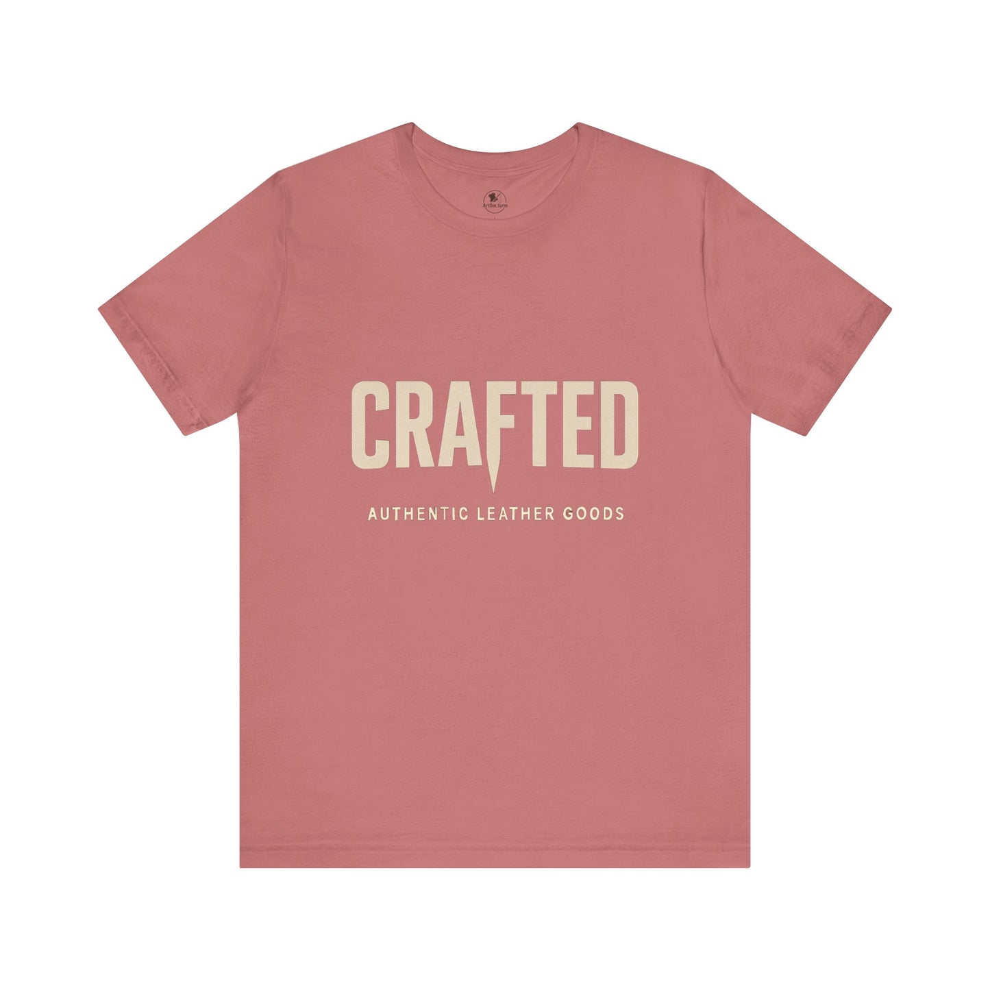 Crafted Leather Goods Tee - Unisex Casual Shirt, Vintage Style Cozy Everyday Wear, Perfect Gift for Him - ArtOm_farm™ LEATHER