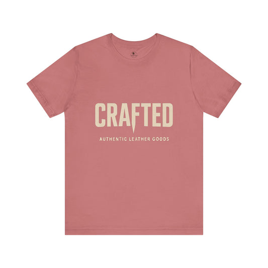 Crafted Leather Goods Tee - Unisex Casual Shirt, Vintage Style Cozy Everyday Wear, Perfect Gift for Him - ArtOm_farm™ LEATHER