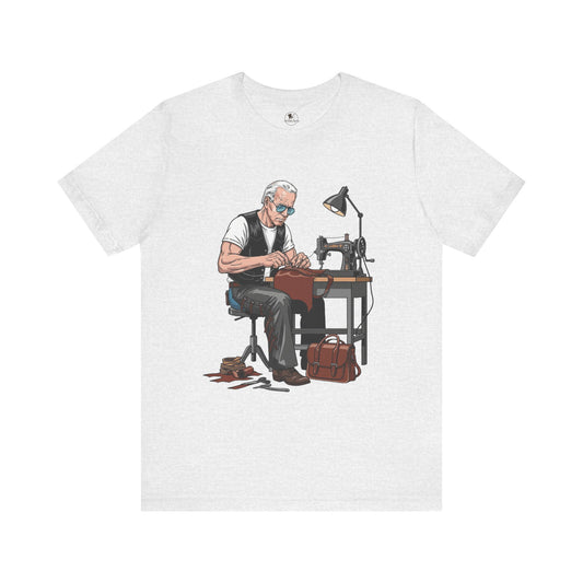 Craftsman Tee for Makers - Perfect Father's Day Gift for Sewing Enthusiasts and Artisan Apparel - ArtOm_farm™ LEATHER