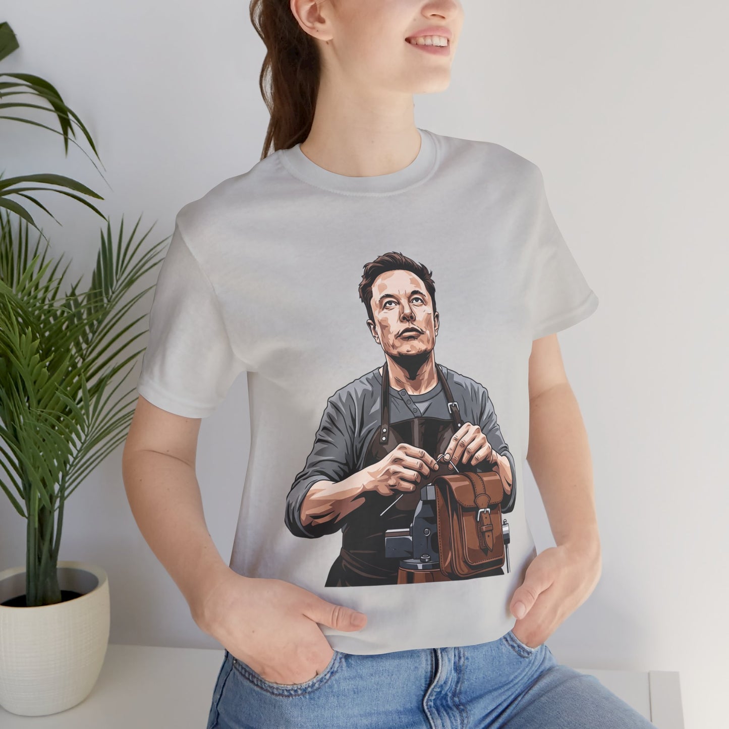 Creative Innovator Tee - Perfect Humor T-Shirt for Tech Enthusiasts and Engineers - ArtOm_farm™ LEATHER 